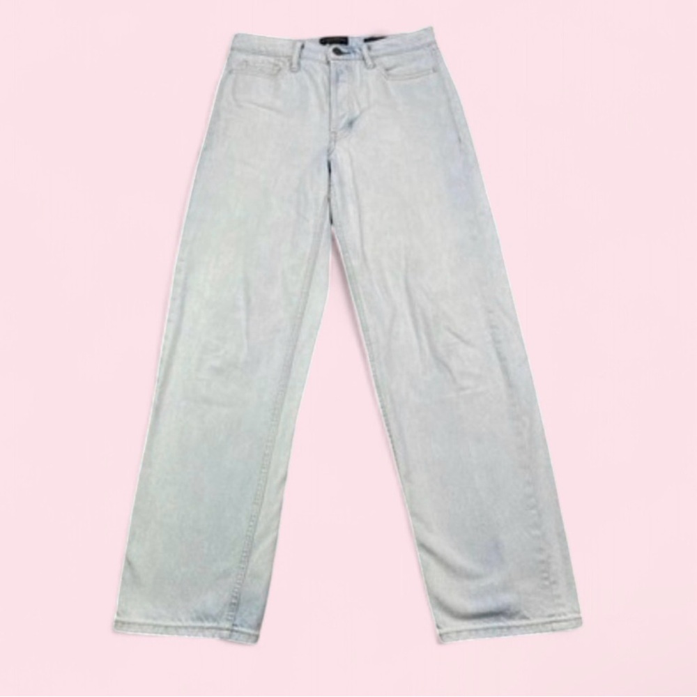 Banana Republic Mid Rise Loose Stovepipe Jeans Light Wash Size 28 Button Fly